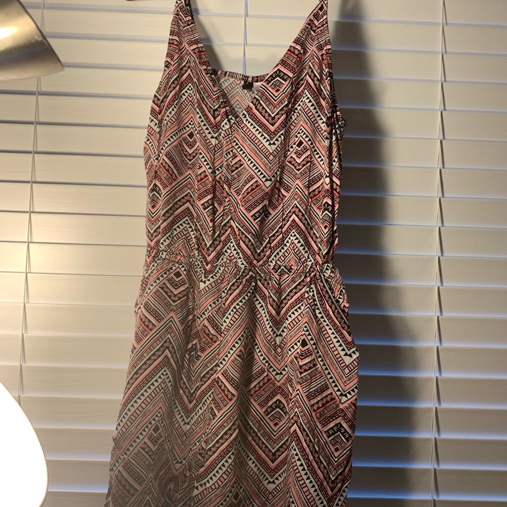 Pink Chevron Romper